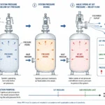 Pressure relief valve function diagram