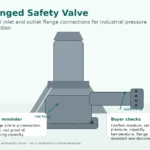 What is a flanged safety valve