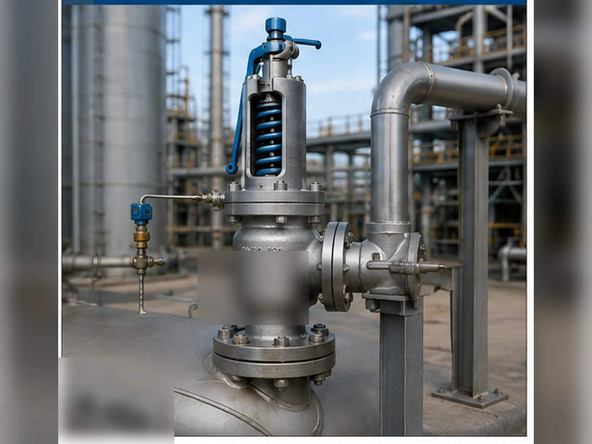 Bellows balanced safety valve installed with supported outlet piping for back-pressure service review