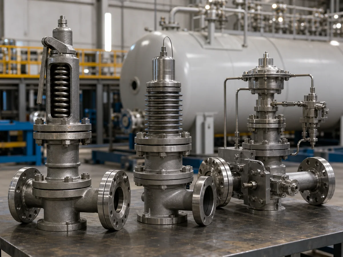Conventional spring loaded bellows balanced and pilot operated relief valve configurations for LPG service review