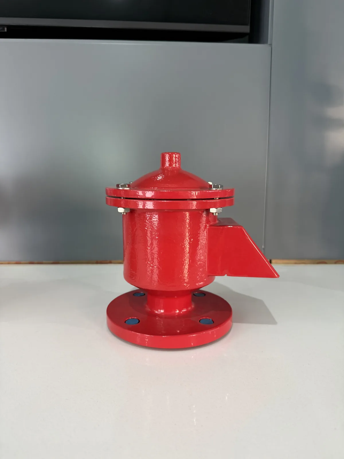 Válvula de alivio de presión-vacío roja ZOBAI con salida lateral
