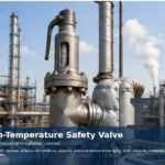 High-temperature safety valve installation with insulated discharge piping