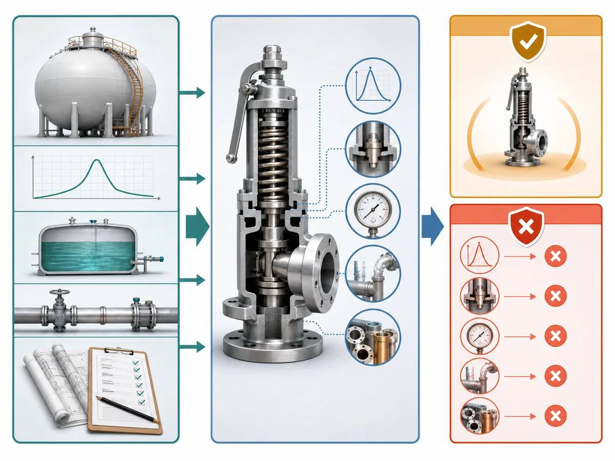 ZOBAI How to Select an LPG Safety Valve for Storage Tanks IMG-04 RFQ evidence flow separating project inputs, supplier confirmations, and stop conditions.