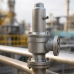 Bellows-balanced safety valve bonnet vent path highlighted for inspection and safe discharge review.
