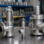 Conventional balanced and pilot operated relief valves arranged for back pressure selection review