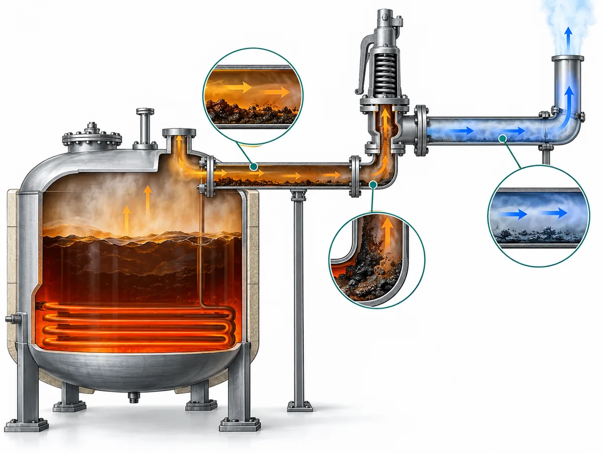 Safety valves for bitumen require thermal-path review from protected equipment through the inlet, valve and discharge piping.
