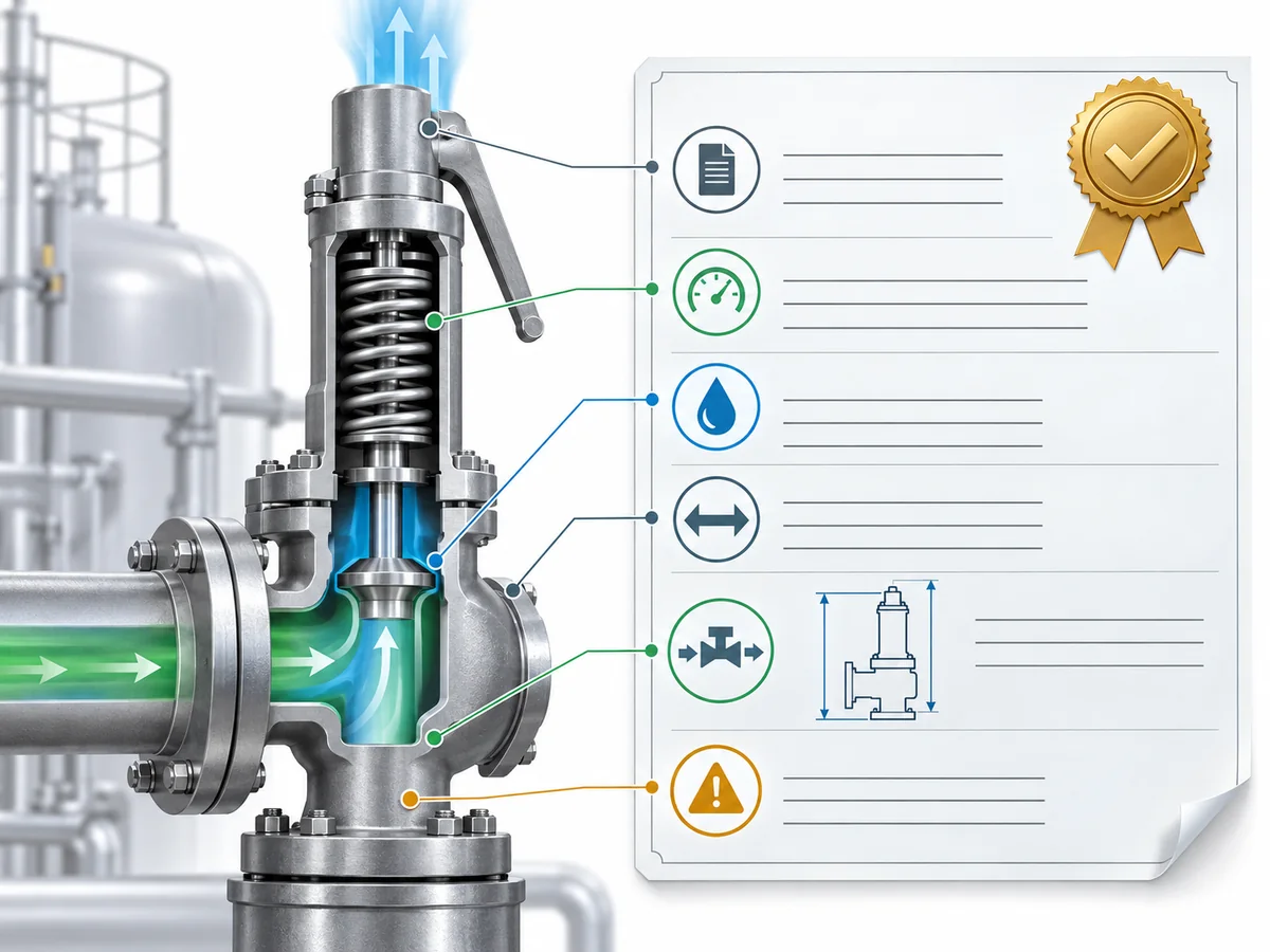 How to Read a Certified Capacity Curve and Nameplate - IMG-01 Registro de capacidade certificada anotado mostrando o valor de classificação juntamente com meio, faixa de pressão, geometria de fluxo e condições de aplicabilidade.