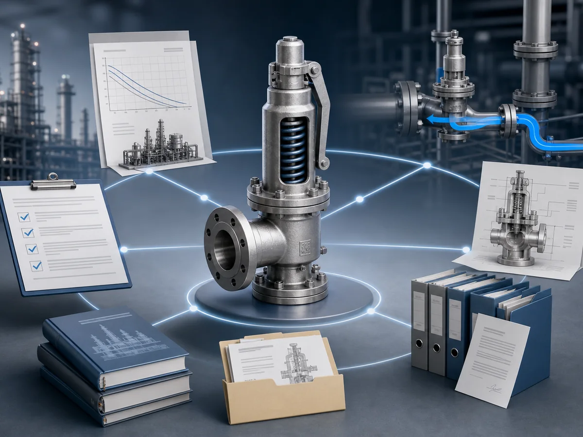 Verification package for specifying full-lift or low-lift safety valves using capacity, service and documentation evidence.