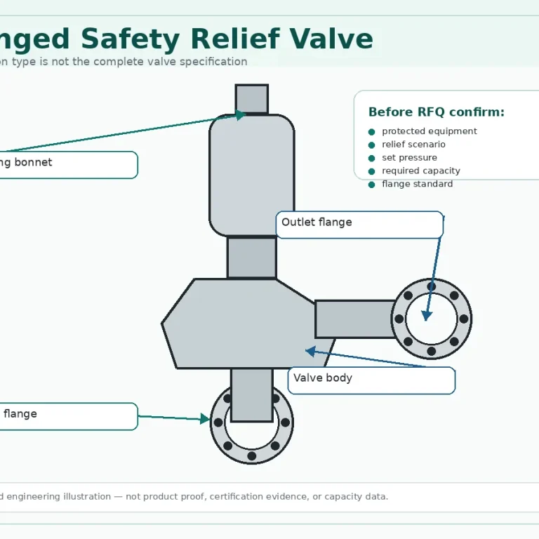 Flanged safety relief valve overview