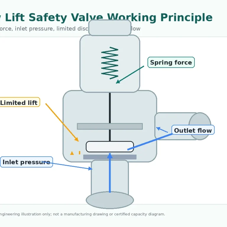 Low lift safety valve working principle
