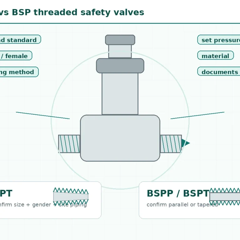 NPT vs BSP threaded safety valves