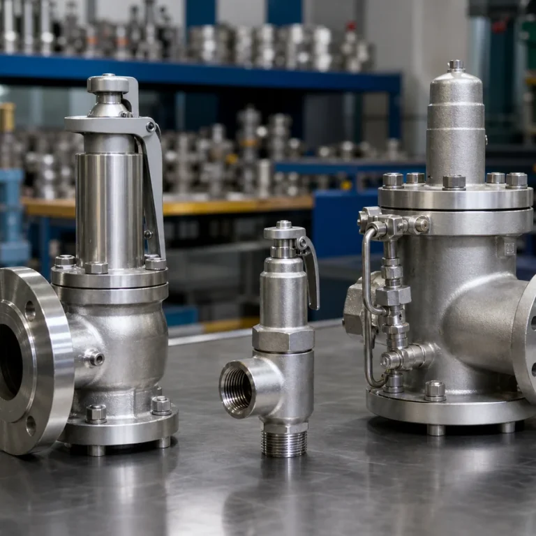 Conventional balanced and pilot operated relief valves arranged for back pressure selection review